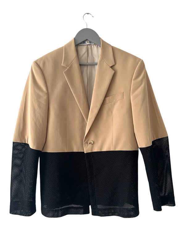 Valenti Blazer Jacket Beige & Black